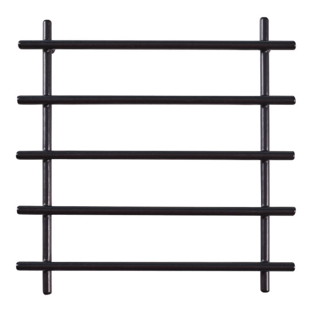 2-Piece Metal Black Trivet Set – 20×20 cm Heat-Resistant Worktop Protectors