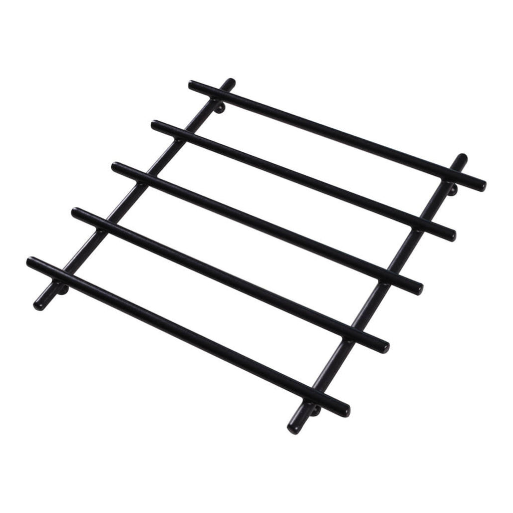 2-Piece Metal Black Trivet Set – 20×20 cm Heat-Resistant Worktop Protectors