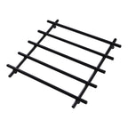 2-Piece Metal Black Trivet Set – 20×20 cm Heat-Resistant Worktop Protectors