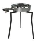 Paella Cooking Set. 14 Serving (50cm,20") – Paella Pan, Gas Burner & Tripod Stand – Full Outdoor Cooking Kit