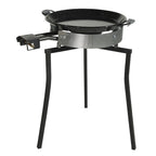 Paella Cooking Set. 14 Serving (50cm,20") – Paella Pan, Gas Burner & Tripod Stand – Full Outdoor Cooking Kit