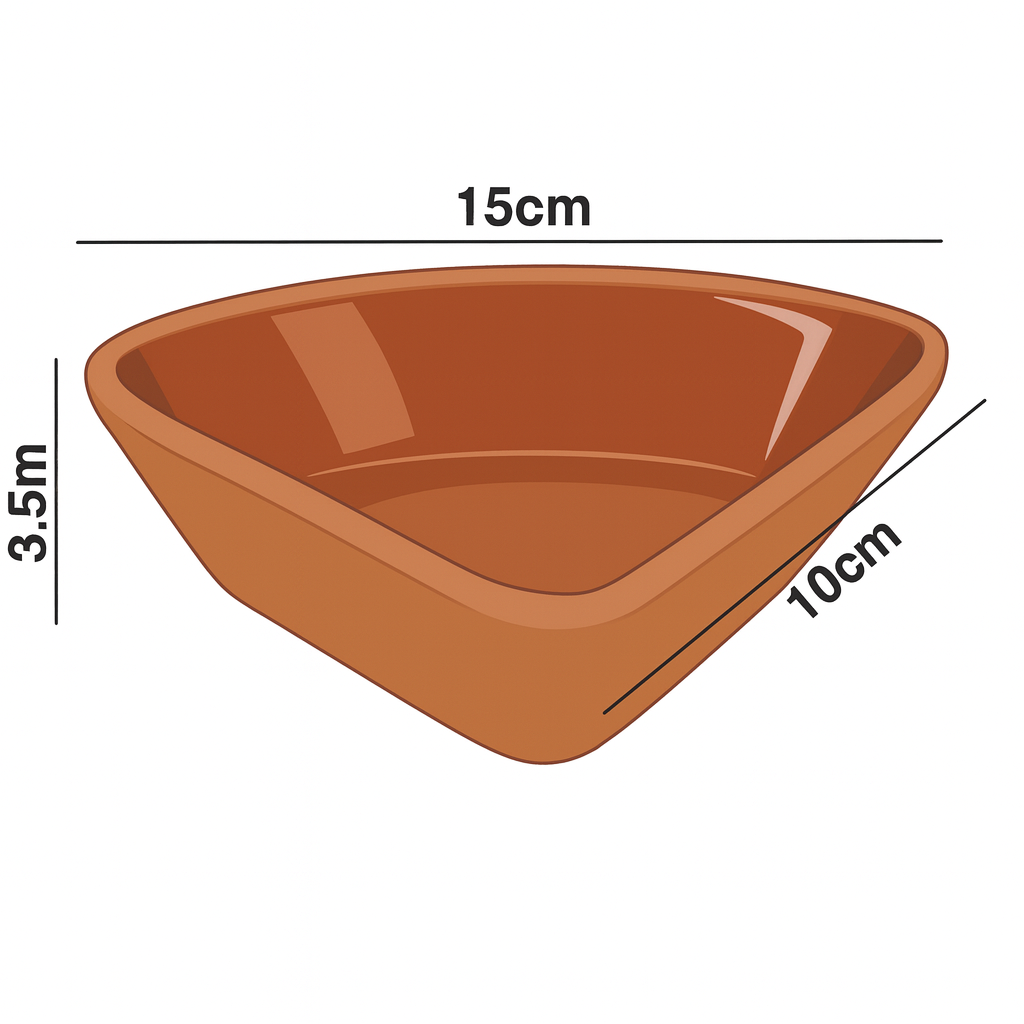 Set of 4 Terracotta Clover Serving Bowls 190ml – Rustic Tapas & Meze Ramekins