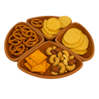 Set of 4 Terracotta Clover Serving Bowls 190ml – Rustic Tapas & Meze Ramekins