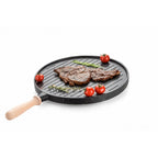 35cm Double-Sided Granite Griddle Pan | Non-Stick, Oven-Safe Grill Plate with Detachable Handle