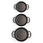 3-Piece Granite Non-Stick Frying Pan Set | Induction, Oven & Dishwasher Safe Cookware