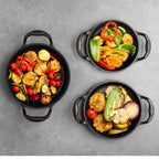 3-Piece Granite Non-Stick Frying Pan Set | Induction, Oven & Dishwasher Safe Cookware