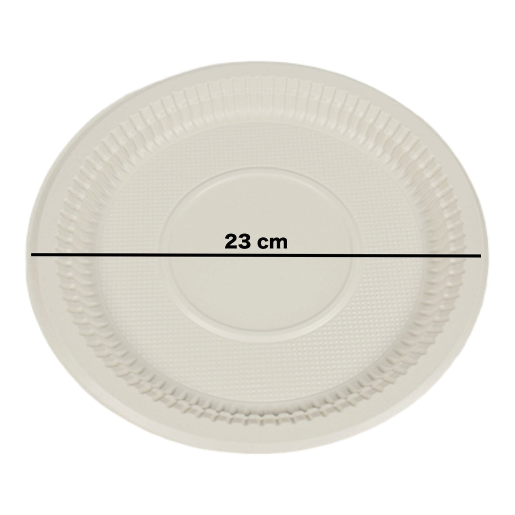 9-Inch Heavy Duty Paper Plates. Eco-Friendly Round Tableware. Microwave Safe.