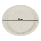 9-Inch Heavy Duty Paper Plates. Eco-Friendly Round Tableware. Microwave Safe.