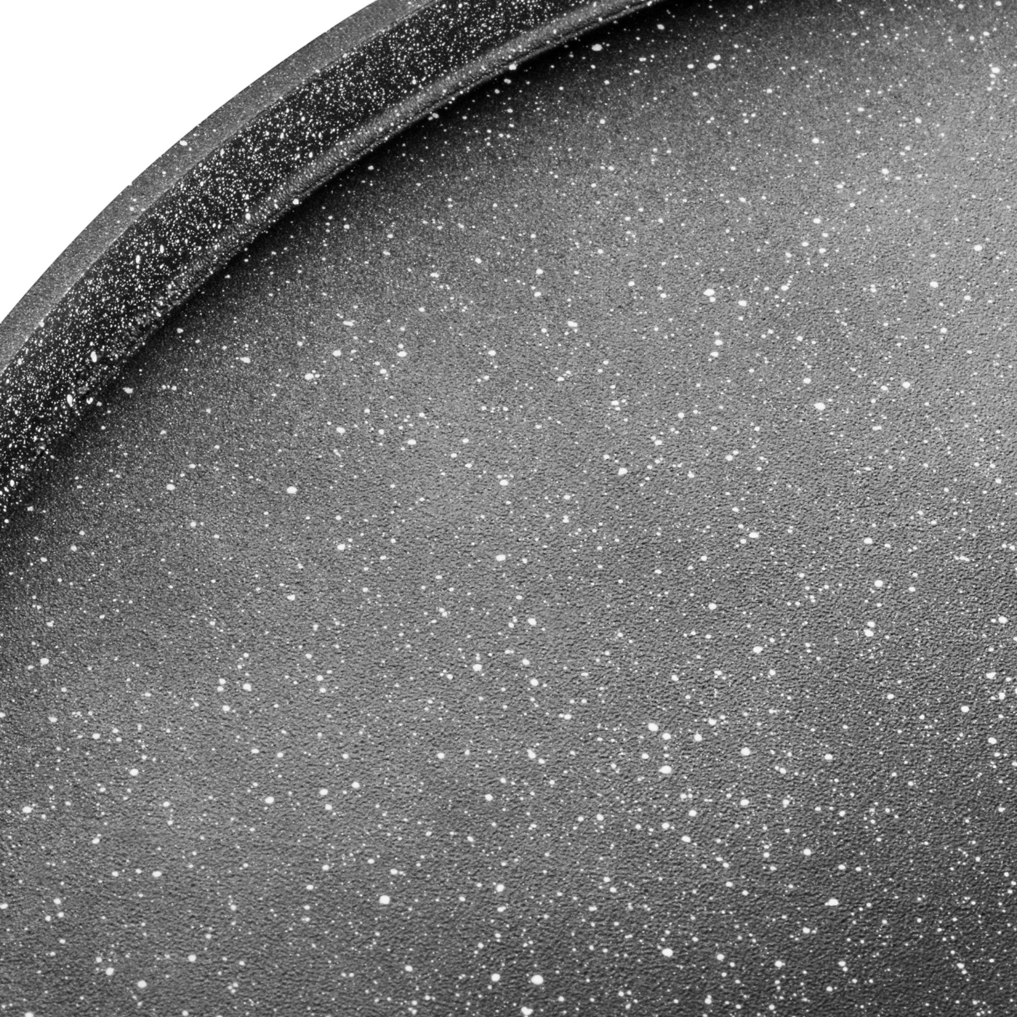 35cm Double-Sided Granite Griddle Pan | Non-Stick, Oven-Safe Grill Plate with Detachable Handle