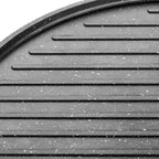 35cm Double-Sided Granite Griddle Pan | Non-Stick, Oven-Safe Grill Plate with Detachable Handle